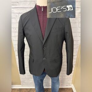 JOE’S 44R Black‎ Polyester Charger Sport Coat Jacket J329 2 Button